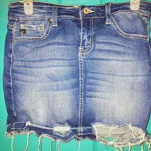 Blue jean skirt